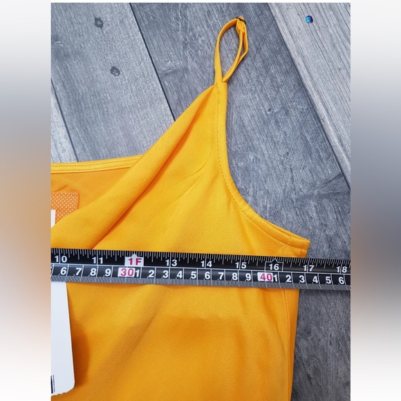 By Anthropologie Silky Cowl Neck Midi Dress Medium 12 14 Orange Column Party BN - Picture 10 of 14